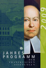 Buchcover Jahresprogramm 2009 der Franckeschen Stiftungen.
