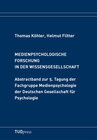 Buchcover Medienpsychologische Forschung in der Wissensgesellschaft