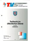 Buchcover Tarifrecht im öffentlichen Dienst, einschließlich Arbeitsrecht