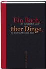 Buchcover Ein Buch das man kaufen kann, über Dinge, die man nicht kaufen kann