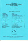 Buchcover Forum der Berliner Mathematischen Gesellschaft / Helmut Pachale in memoriam