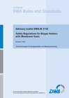 Buchcover Advisory Leaflet DWA-M 376E Safety Regulations for Biogas Holders with Membrane Seals