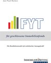 Buchcover FYT für geschlossene Immobilienfonds