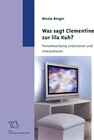 Buchcover Was sagt Clementine zur lila Kuh?