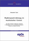 Buchcover Rhythmuswahrnehmung im musikalischen Kontext