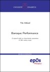 Buchcover Baroque Performance