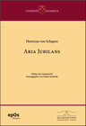 Buchcover Henricus von Schapen - Aria Jubilans zu 29 Stimmen