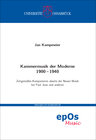 Buchcover Kammermusik der Moderne 1900 – 1940