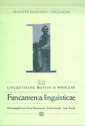Buchcover Fundamenta linguisticae