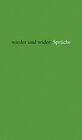 Buchcover wieder und wider: Sprüche