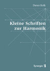 Buchcover Kleine Schriften zur Harmonik
