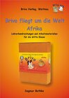 Buchcover „Brivo fliegt um die Welt – Afrika“, Unterrichtsmaterialien für die dritte Klasse