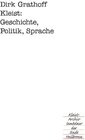 Buchcover Kleist: Geschichte, Politik, Sprache