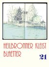 Buchcover Heilbronner Kleist-Blätter / Heilbronner Kleist-Blätter