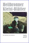 Buchcover Heilbronner Kleist-Blätter 23