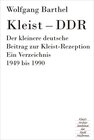 Buchcover KLEIST – DDR