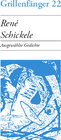 Buchcover René Schickele