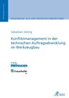 Buchcover Konfliktmanagement in der technischen Auftragsabwicklung im Werkzeugbau