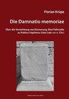 Buchcover Die Damnatio memoriae