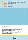 Buchcover Entwicklung unternehmerischer Persönlichkeiten bei Existenzgründungen aus der Arbeitslosigkeit