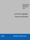 Buchcover Law and Language: Theory and Society