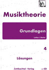 Buchcover Grundlagen Musiktheorie Band 4 Lösungen