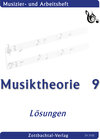 Buchcover Musiktheorie 9 Lösungen