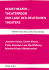 Buchcover Regietheater – Theaterregie