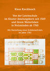 Buchcover Von der Lateinschule im Kloster Amelungsborn seit 1569 und ihrem Weiterleben in Holzminden ab 1760