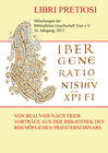 Buchcover Libri Pretiosi - Mitteilungen der Bibliophilen Gesellschaft Trier e.V. 16. Jahrgang, 2013