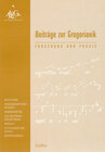Buchcover Beiträge zur Gregorianik