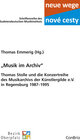 Buchcover „Musik im Archiv“ – Thomas Stolle und die Konzertreihe des Musikarchivs der Künstlergilde e.V. in Regensburg 1987–1995