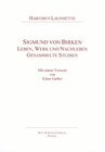 Buchcover Sigmund von Birken. Leben, Werk und Nachleben. Gesammelte Studien