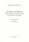 Buchcover Sigmund von Birken. Leben, Werk und Nachleben. Gesammelte Studien