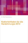 Buchcover Kodierleitfaden für die Handchirurgie 2013
