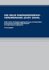 Buchcover Die neue Energieeinsparverordnung (EnEV 2009)