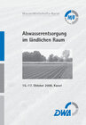 Buchcover Abwasserentsorgung im ländlichen Raum