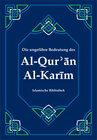 Buchcover Die ungefähre Bedeutung des Al-Qur'an Al-Karim