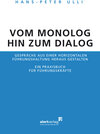 Buchcover Vom Monolog hin zum Dialog