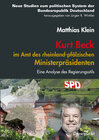 Buchcover Kurt Beck im Amt des rheinland-pfälzischen Regierungspräsidenten in den Jahren 2001 bis 2006