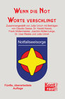 Buchcover Wenn die Not Worte verschlingt