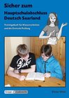 Buchcover Sicher zum Hauptschulabschluss Deutsch Saarland – Trainingsbuch