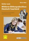 Buchcover Sicher zum Mittleren Bildungsabschluss Deutsch Saarland – Trainingsbuch