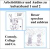 Buchcover Arbeitsblätter und Audios zu Aufsatzband 1 und 2: Besser sprechen und zuhören