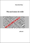 Buchcover Was auch immer du willst