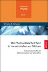 Buchcover Der Photovoltaische Effekt in Nanokristallen aus Silizium