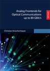 Buchcover Analog Frontends for Optical Communications up to 80 GBit/s