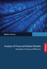 Buchcover Analysis of Financial Market Models
