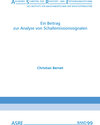 Buchcover Ein Beitrag zur Analyse von Schallemissionssignalen