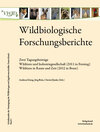 Buchcover Wildbiologische Forschungsberichte Band 1
